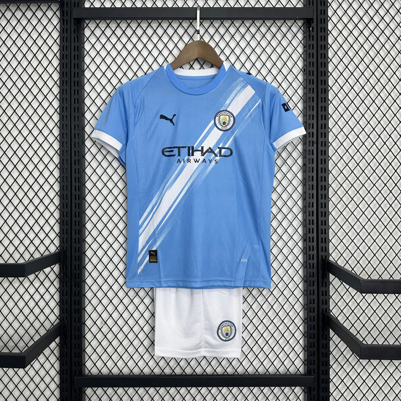 Kit Infantil Manchester City Titular 25/26