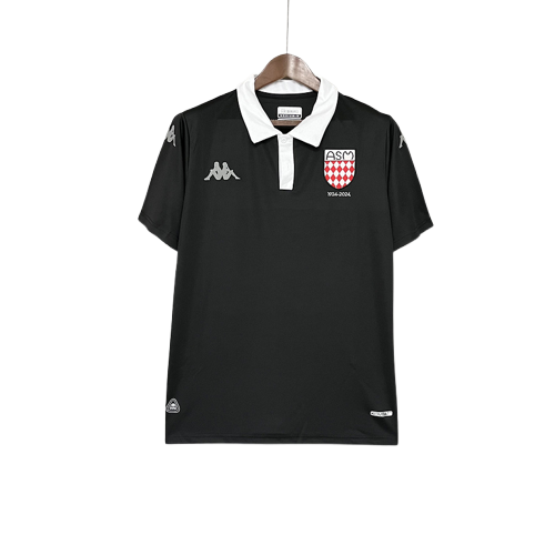 Camisa Mônaco 25/26 Edição 100º Aniversário - Preto - Versão Torcedor