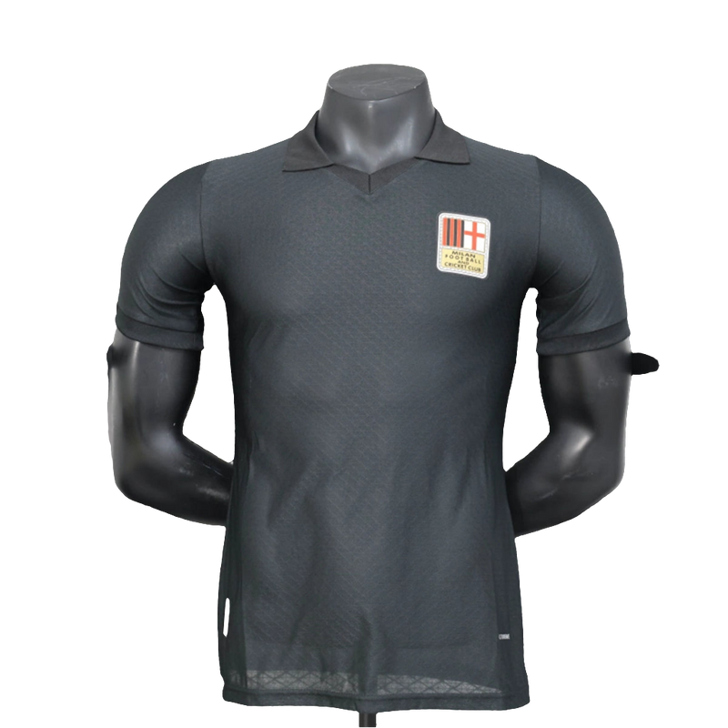 Camisa AC Milan 25/26 Edição 125º Aniversário - Preto - Versão Jogador