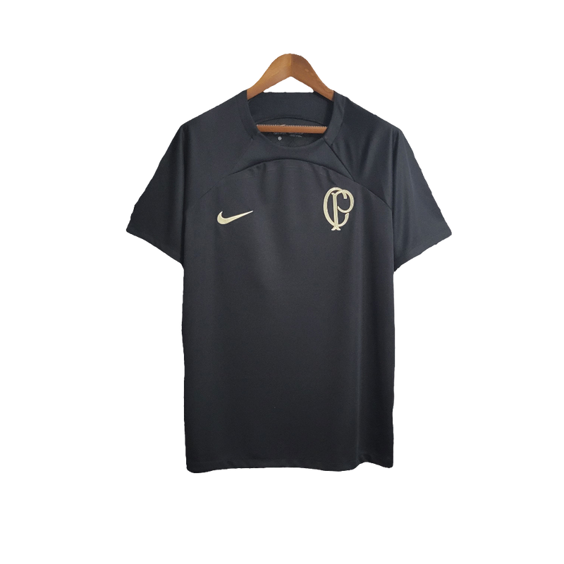 Camisa Corinthians 22/23 Treino - Preto - Versão Torcedor