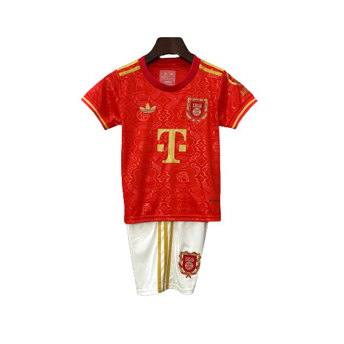 Conjunto Infantil - Bayern de Munique 25/26 Edição 125º Aniversário - Vermelho