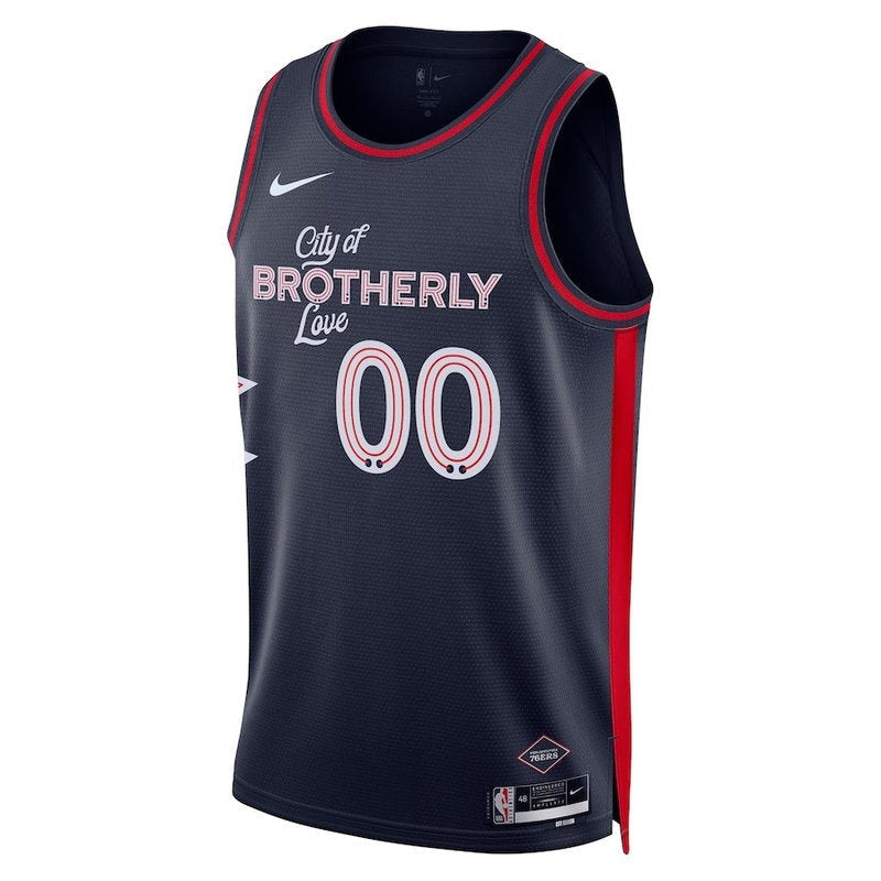 Camisa NBA - Philadelphia 76ers - 23/24 - Azul Marinho - Edição Cidade