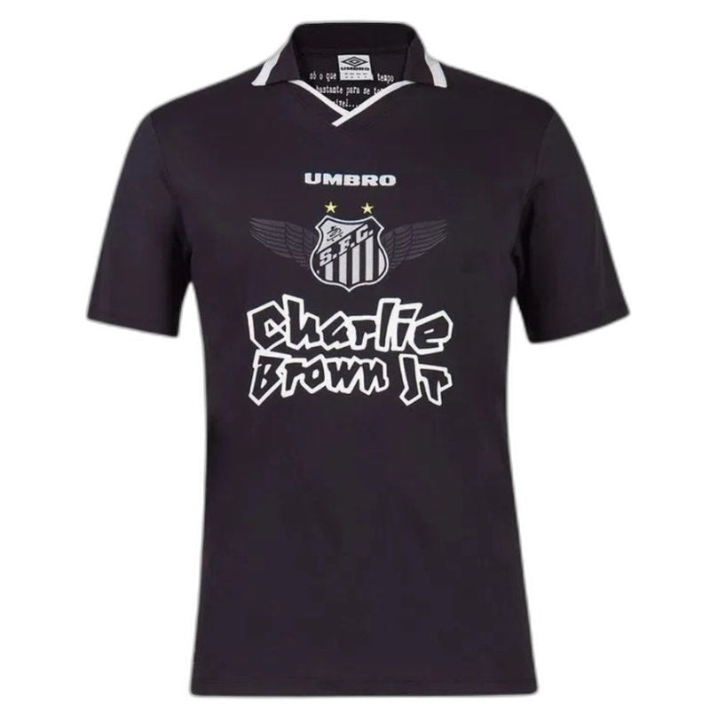 Camisa Santos Charlie Marrom JR Preto - Versão Torcedor